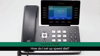 Yealink T54W  How do I set up speed dial [upl. by Aihsoem201]