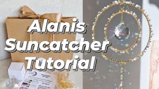 wire wrapped crystal suncatcher tutorial  Alanis DIY tutorial [upl. by Nuahs]