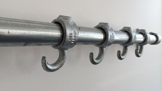 How To Build An Industrial Pipe Coat Rack [upl. by Lipinski462]