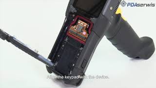 mc9300 Zebra how to replace keypad [upl. by Lagas]