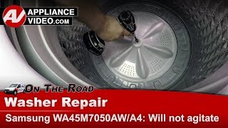 Samsung Washer Repair  Will Not Agitate  Washplate [upl. by Inaflahk569]