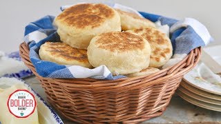 How to Make English Muffins  No Oven Needed  Bigger Bolder Baking [upl. by Ansilma34]