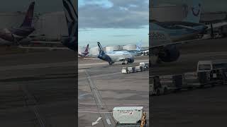 Aegean A320 Taxiing in Manchester airport after a flight from Heraklion [upl. by Cecilius]