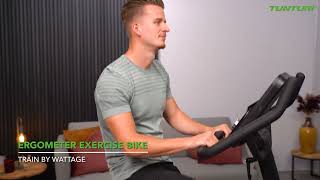 Tunturi Centuri E100 Ergometer Exercise Bike EN  Tunturi New Fitness [upl. by Ynomrah105]