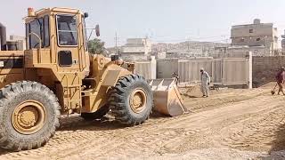 caterpillar loader leveling sub base course [upl. by Ordnajela610]