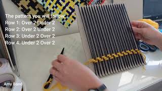 Twill and Chevron Weave  Weaving Patterns for Beginners [upl. by Ojela]