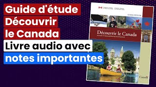 Guide détude Découvrir le Canada Livre audio avec notes importantes [upl. by Ayerim]