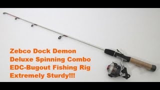 BugoutEDC Mini Fishing Pole  Zebco Dock Demon Deluxe Review SurvivalGeek [upl. by Leake]