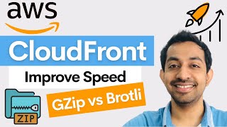 Web Content Compressoin with AWS CloudFront  Brotli vs GZip [upl. by Attikin973]