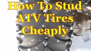 How To Stud Atv Tires Cheaply [upl. by Outlaw]