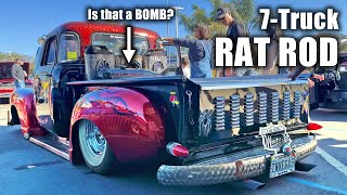 Wild Rat Rod Pickup Built from 7 Different Trucks • UpClose Walkaround [upl. by Winnick]