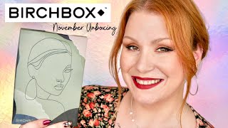 BIRCHBOX NOVEMBER 2020 BEAUTY SUBSCRIPTION BOX UNBOXING [upl. by Enomor893]