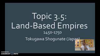 AP World History 35  Tokugawa Shogunate 14501750 [upl. by Kenny]