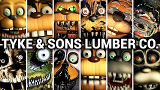 Tyke and Sons Lumber Co All Jumpscares Complete [upl. by Kylen]