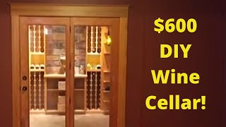 DIY Basement Wine Cellar  Cheap but Fully Custom [upl. by Chemush289]