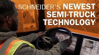 Schneiders newest semitruck technology [upl. by Haidedej]