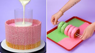 Fancy Sweet Cake Decorating Tutorials  So Yummy Chocolate Cake Decorating Idea [upl. by Lyret]