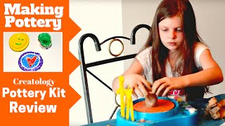 Creatology Pottery Wheel Kit Review Fun Making amp Painting Pottery For Kids [upl. by Buzzell]