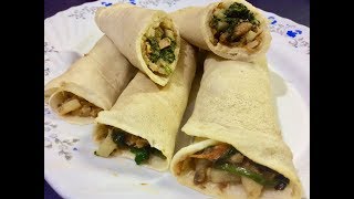 How to make healthy spinach and sardine crépe [upl. by Ahsil]