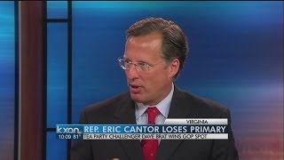 House Majority Leader Cantor defeated in primary [upl. by Ollecram452]