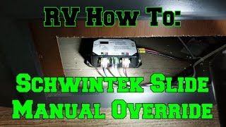 RV How To Schwintek Slide Manual Override [upl. by Llenod432]