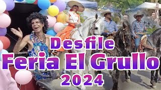 Desfile Feria El Grullo 2024 Cientos de Personas Caballos y mucho Más Un Espectáculo Único [upl. by Epolenep618]