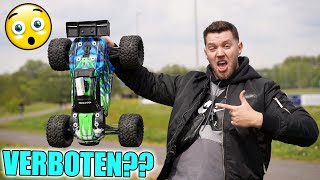 RIESEN RC AUTO fährt über 100 KMH SCHNELL und MACHT SALTOS [upl. by Adriaens]