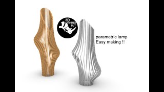 PARAMETRIC LAMP RHINOCEROS 3D  GRASSHOPPER  DỰNG MỘT ĐÈN BÀN PARAMETRIC TRONG RHINO GRASSHOPPER [upl. by Eniamaj398]