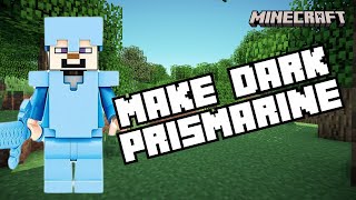 How to Make Dark Prismarine in Minecraft 2024 [upl. by Eekram]