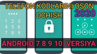 telefon kodlarini oson ochish versiya 7 8 9 10  format  hard rest  factorit reset  samsung efir [upl. by Nywde]