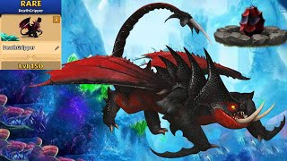 Deathgripper Max Level 150 Titan Mode  New Dragon  DragonsRise of Berk New Dreadfall Update [upl. by Leind]