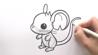 How to Draw a Cartoon Mouse From Transformice  zooshii Style [upl. by Anelagna757]