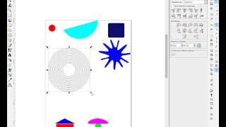 03 InkScape  Crtanje kvadratakrugova poligona spirala prostoručno crtanje tekst rotiranje [upl. by Matthiew]