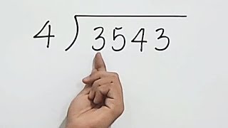 DIVISION 3543 divided by 4 [upl. by Ajet]