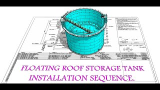 HOW TO MAKE API 620 API 650 FLOATING ROOF STORAGE TANK INSTALLATION [upl. by Ahcsatan872]