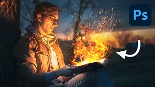 How to Create Realistic Fire in Photoshop [upl. by Arannahs]