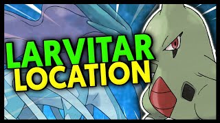 WHERE TO FIND LARVITAR ON POKEMON CRYSTAL [upl. by Wolfson]