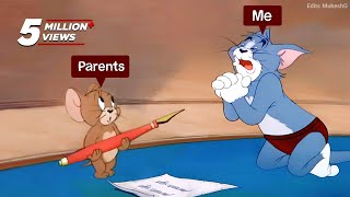 Parents Signature  Funny Tom and Jerry meme 🤣  Edits MukeshG [upl. by Eenerb]