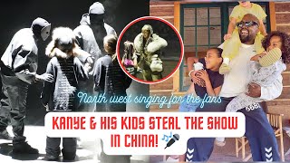 Kanye West Performs with His Kids at China Listening Party 👨‍👧‍👦❤️ [upl. by Lorinda]