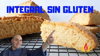 PAN DE ARROZ INTEGRAL casero SIN GLUTENReceta fácil y rápidaEscuela de panadería [upl. by Stretch274]