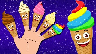 Finger Family Song  Ice Cream Finger Family  KidsCamp Nursery Rhymes on HooplaKidz [upl. by Alwitt]