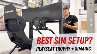 Is this the BEST SIM drifting setup Playseat Trophy  Simagic Alpha Mini [upl. by Carlye]