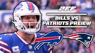 Bills vs Patriots Week 17 Game Preview  PFF [upl. by Shwalb919]