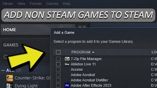 How to Add Non Steam Games to Steam Library Easy Guide [upl. by Nita418]