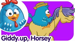 Giddy Yp Horsey  Lottie Dottie Chicken  Nursery Rhymes For Kids [upl. by Nomyt]