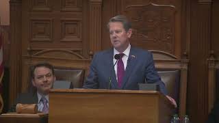 Georgia Gov Brian Kemp State of the State address [upl. by Palm]