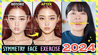 2024 SYMMETRY FACE EXERCISE  Fix asymmetrical face Get a perfectly symmetrical face in 2 weeks [upl. by Andreana100]