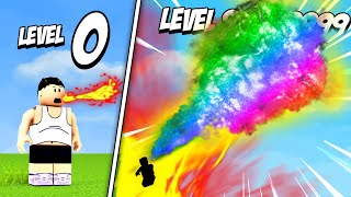 BREATHING MAX LEVEL FIRE in Roblox Fire Simulator [upl. by Tterab993]