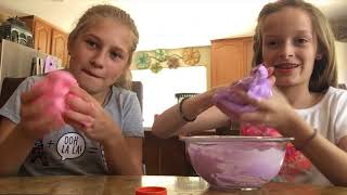 Teaching my friend how to make slime [upl. by Buyer]