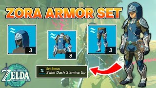 How to Get the Zora Armor Set in Zelda Tears of the Kingdom  Complete Guide tearsofthekingdom [upl. by Meter171]